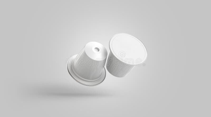 Download Blank White Plastic Coffee Capsule Mock Up, Isolated Stock ...