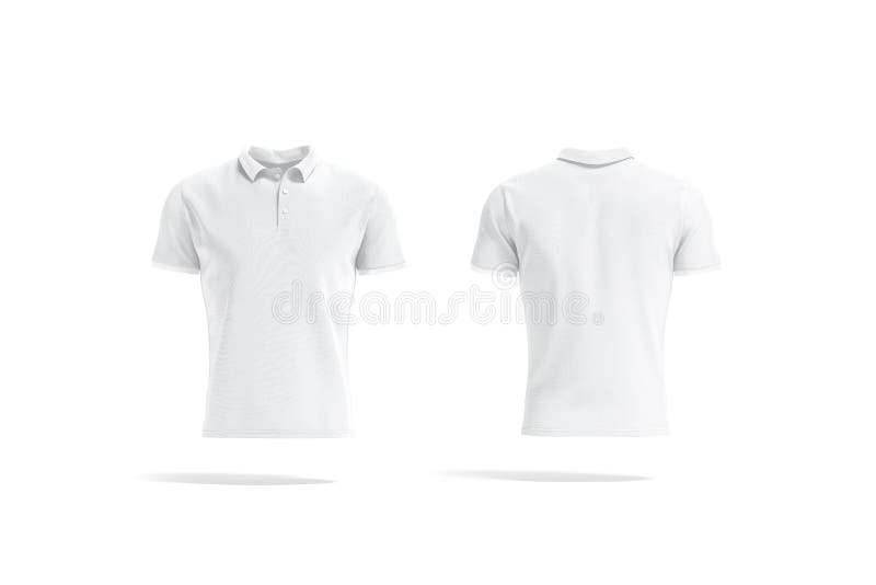 Download Blank White Polo Shirt Mockup, Front And Back View Stock ...
