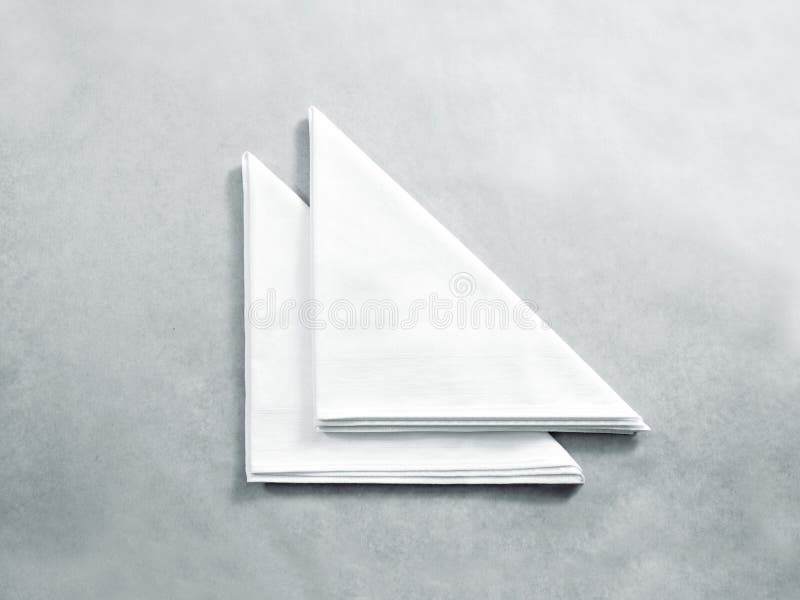Download Blank White Restaurant Napkin Mock Up, . Stock Photo - Image of kitchenware, plain: 75216210