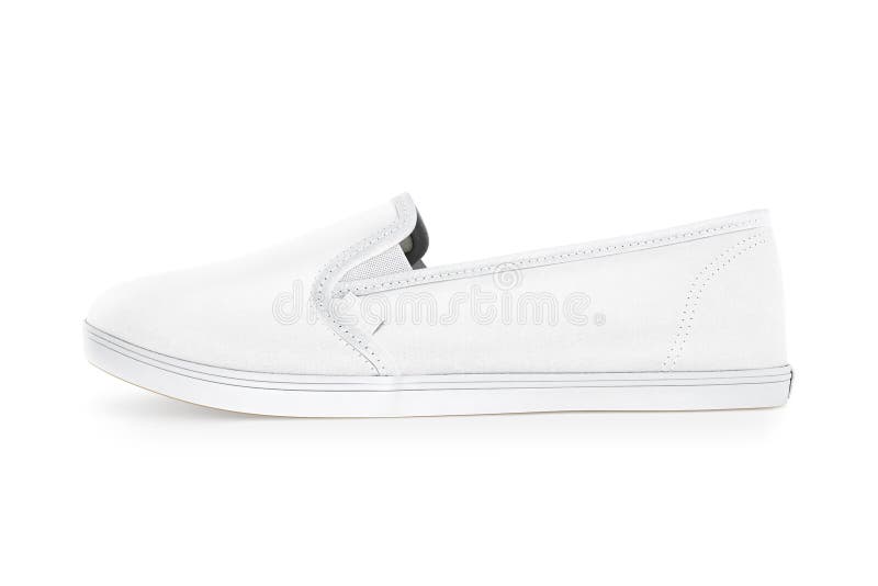 Download Blank White Slip-on Shoe Design Mockup, Side View ...