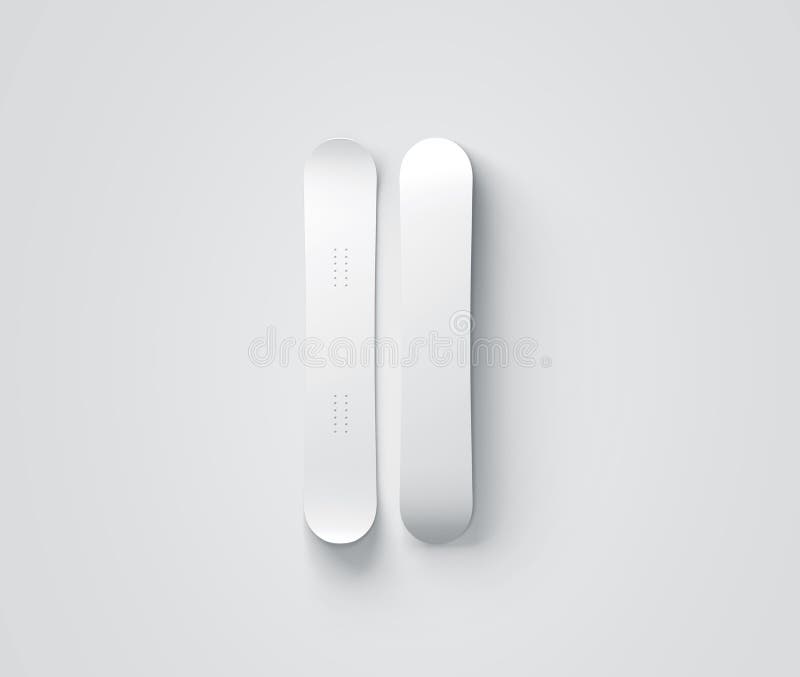 Download Blank White Snowboard Design Mockup Isolated Front And Back Side Stock Illustration Illustration Of Board Printing 90277761