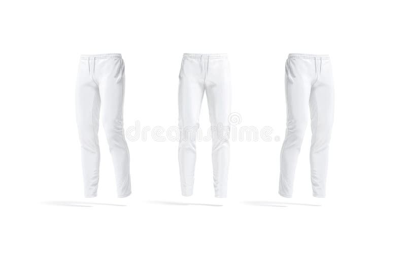 Download Blank White Sport Pants Mockup, Front And Side View Stock ...