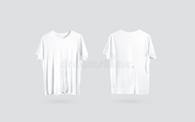 Download Blank White T-shirt Front And Back Side View, Design ...