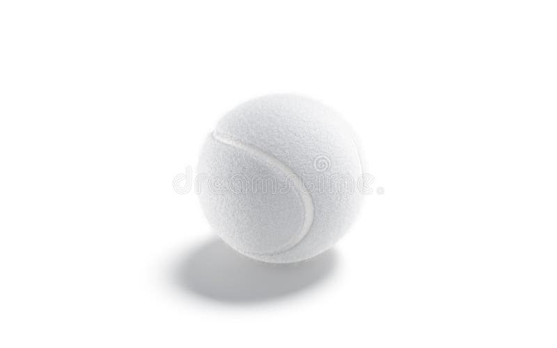 Blank White Tennis Ball Mock Up Side View Stock Illustration