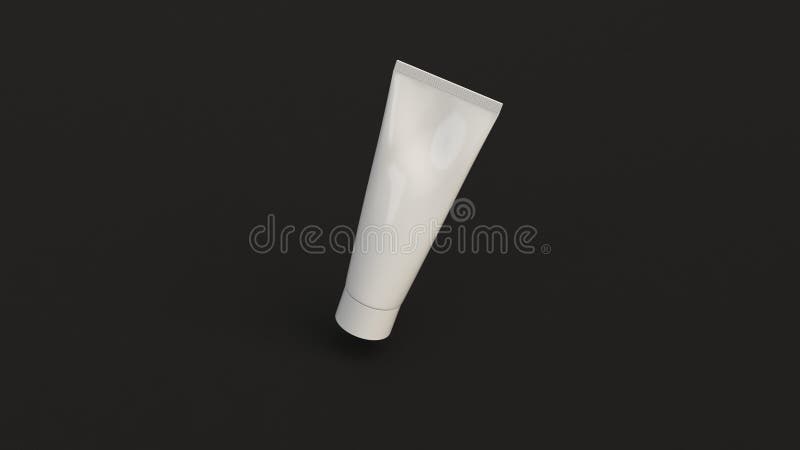 Download Blank White Tube Of Toothpaste, Cream Or Gel Stock Illustration - Illustration of beauty, paste ...