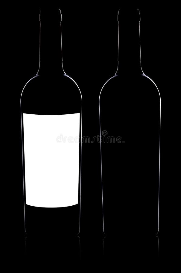 Blank wine bottle stock image. Image of standing, beverage 40194913