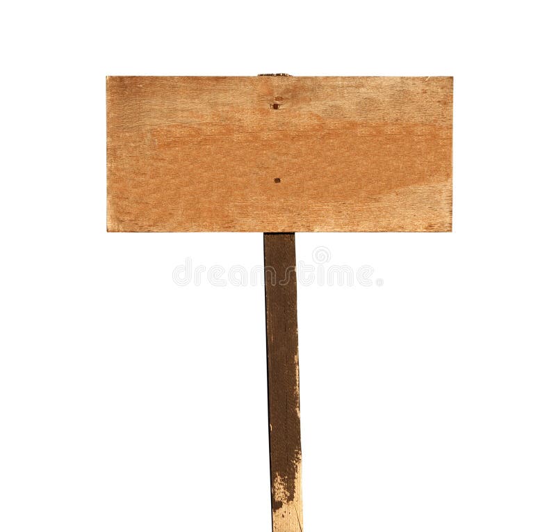 Blank Wood Sign stock photo
