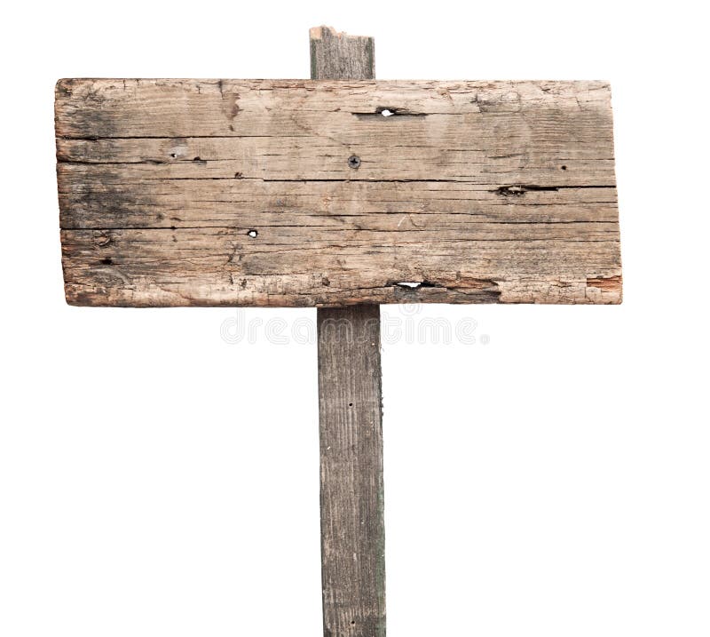 Blank wooden sign