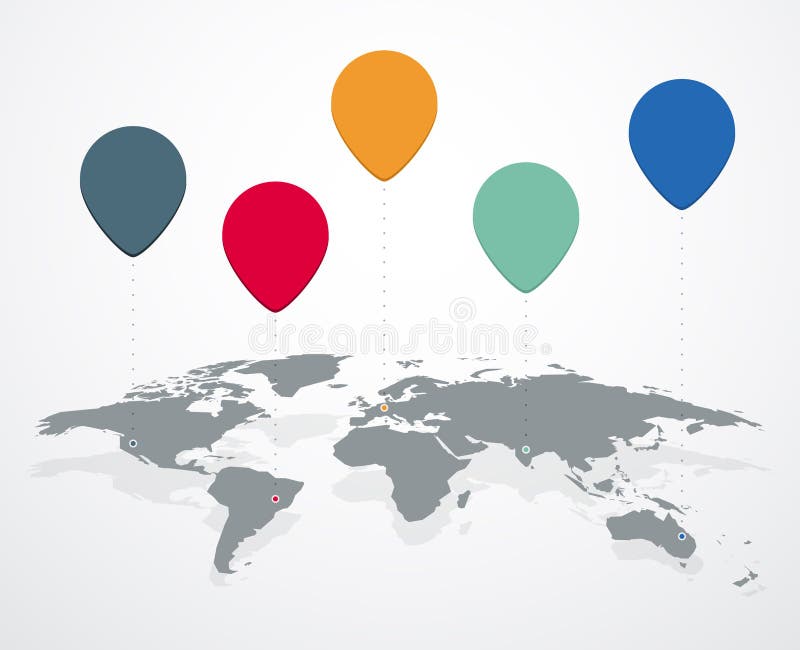 Blank world map stock vector. Illustration of symbol 127885976