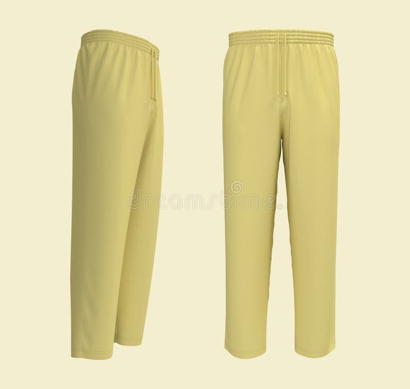 Download Blank Yellow Pants Mock Up Stock Illustration Illustration Of Side 201034180