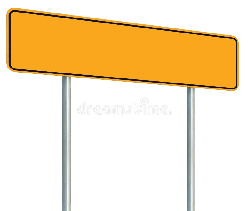 Blank Yellow Road Sign, Isolated Large Warning Copy Space, Black Frame Roadside Signpost Signboard Pole Post Empty Traffic Signage stock photo Blank Yellow Road Sign, Isolated Large Warning Copy Space, Black Frame Roadside Signpost Signboard Pole Post Empty Traffic Signage stock photo