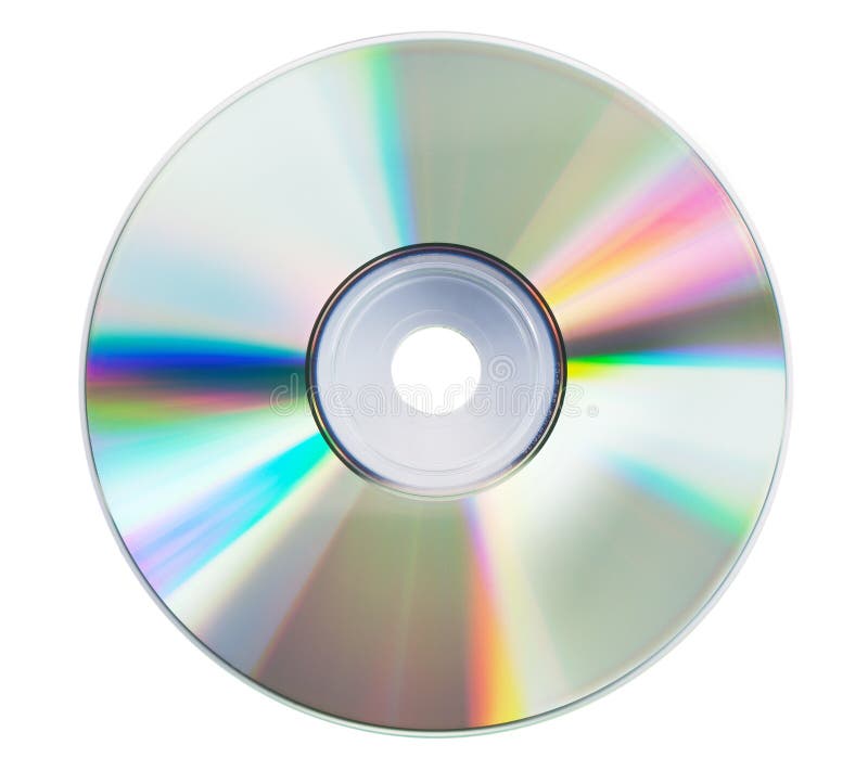 Blank CD glare on the white background. Blank CD glare on the white background