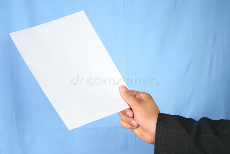 Blankt papper fotografering för bildbyråer