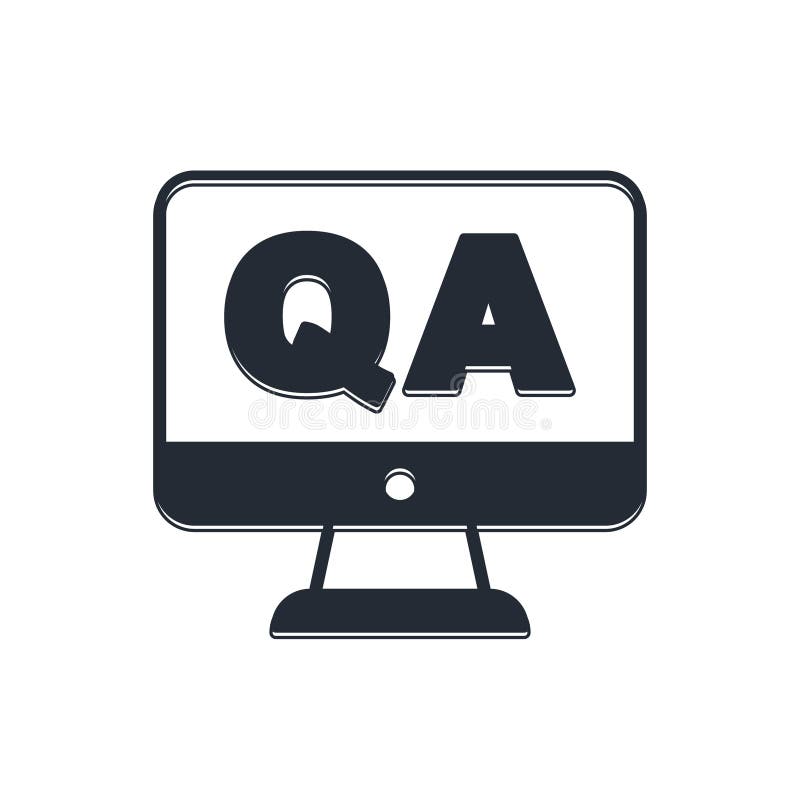 Blasen der Schwarzen Sprache mit dem Symbol Frage und Antwort isoliert auf weißem Hintergrund. Q und A. FAQ-Zeichen. Chat-Rede stock abbildung