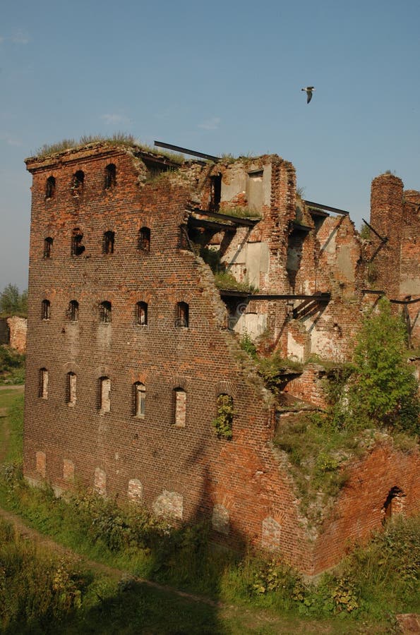 Blasted house stock photography