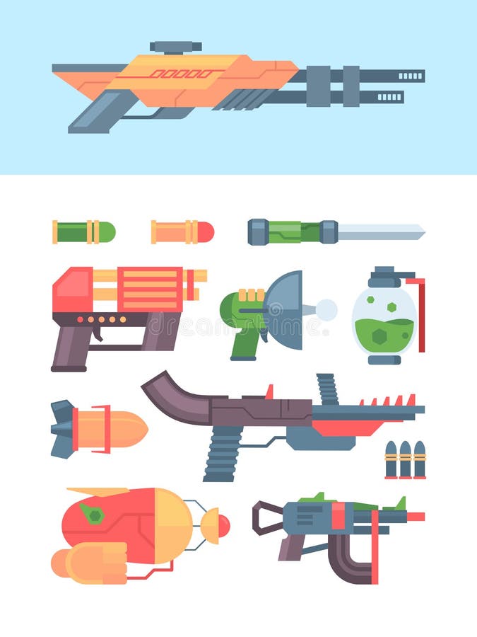 Armas futuristas para jogos armas a laser do futuro blasters espaciais  pistolas futuristas