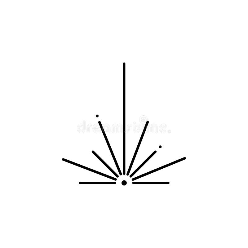 Blaster icon. Element of laser application in production for mobile concept and web apps illustration. Thin line icon for website vector illustration