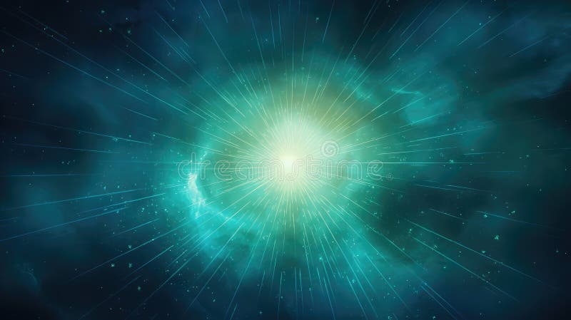 Blau-Grünstarburst vektor abbildung