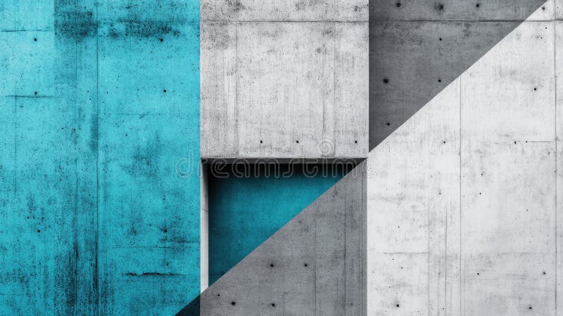 Blau und Grau mit kleinem Fenster lizenzfreie stockbilder
