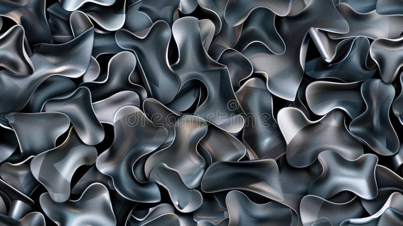 Blaue abstrakte digitale Kunst, in der raffinierte Formen nahtlos in fesselnde Formen verschmelzen und sich verwandeln. nahtlos. Blaue abstrakte digitale Kunst, in der raffinierte Formen nahtlos miteinander verschmelzen und sich in fesselnde Formen verwandeln. ai generiert