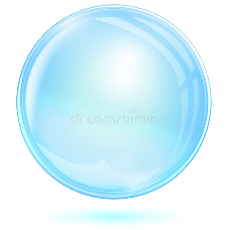 Blaue Blase lizenzfreie abbildung