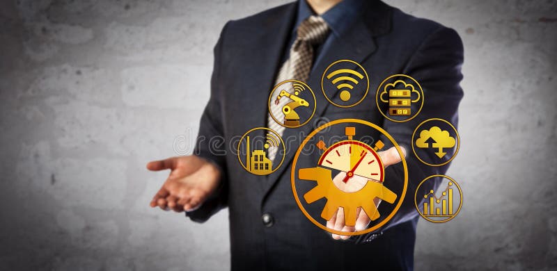 Blaue Chip Manager Offers Real Time-Herstellung stockbild Blaue Chip Manager Offers Real Time-Herstellung stockbild