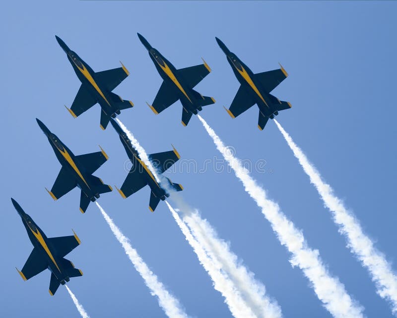 Blue Angels Delta Formation at the top of a loop. Blue Angels Delta Formation at the top of a loop