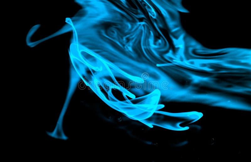 Blaue Flüssigkeit stockbild