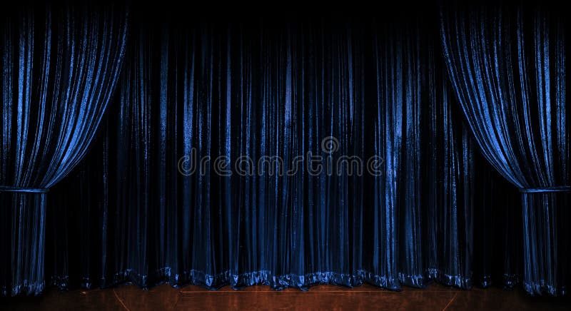 Blaue funkelnde Trennvorhänge lizenzfreies stockfoto Blaue funkelnde Trennvorhänge lizenzfreies stockfoto