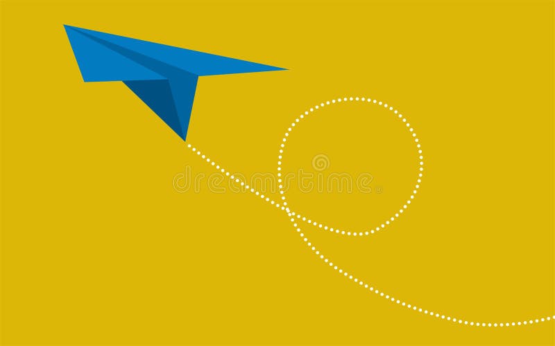 Blaue Papierfläche auf gelbem Hintergrund vektor abbildung Blaue Papierfläche auf gelbem Hintergrund vektor abbildung