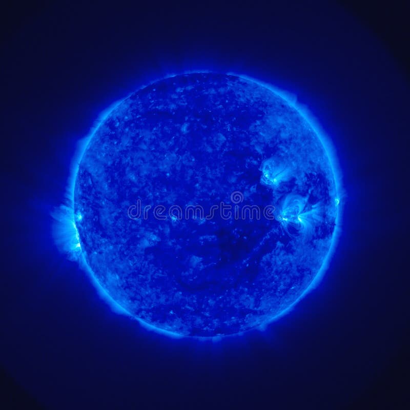 Blaue Sonne stockfoto. Bild von mond, solenoid, blau, sonne - 7221370