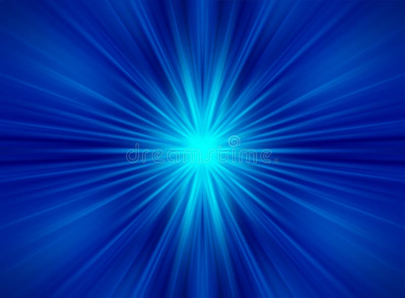 Blaue symmetrische abstrakte Strahlen