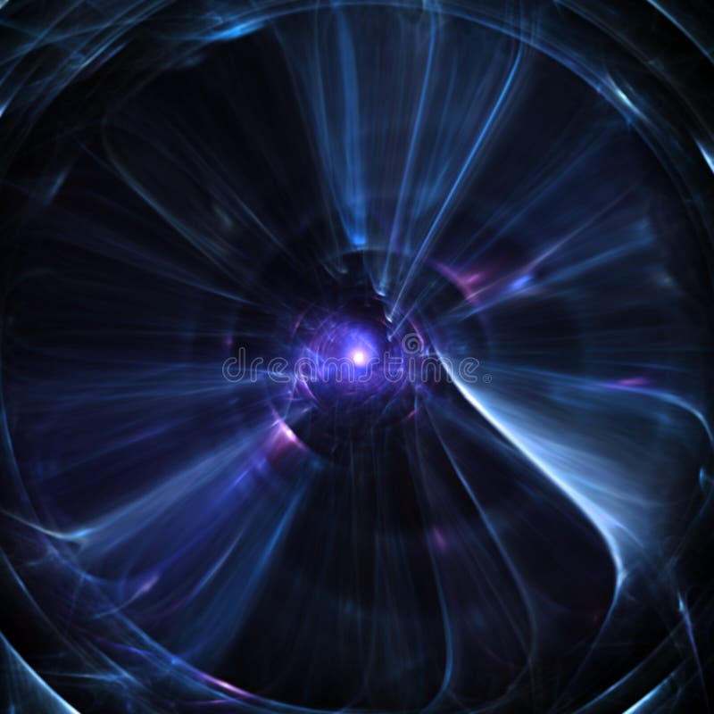 Blauer abstrakter AugeFractal lizenzfreie abbildung Blauer abstrakter AugeFractal lizenzfreie abbildung