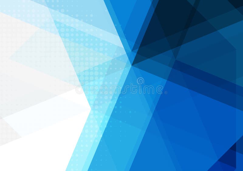Blauer abstrakter geometrischer Hintergrund, Vektorillustration stock abbildung