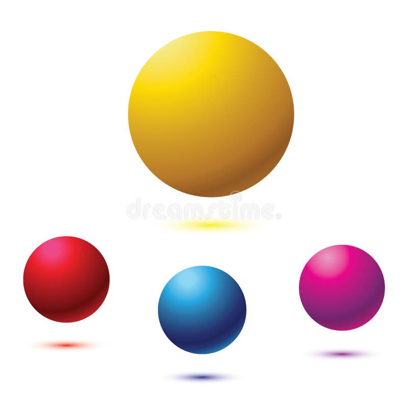 Blauer Ball lokalisiert stock abbildung. Illustration von rund - 34227796