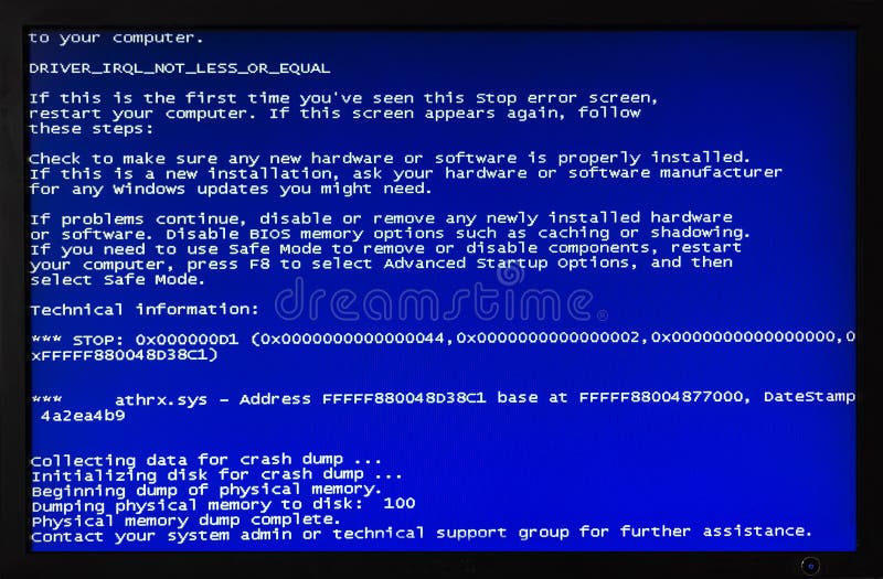 Blauer Bildschirm des Computers stockfotos Blauer Bildschirm des Computers stockfotos