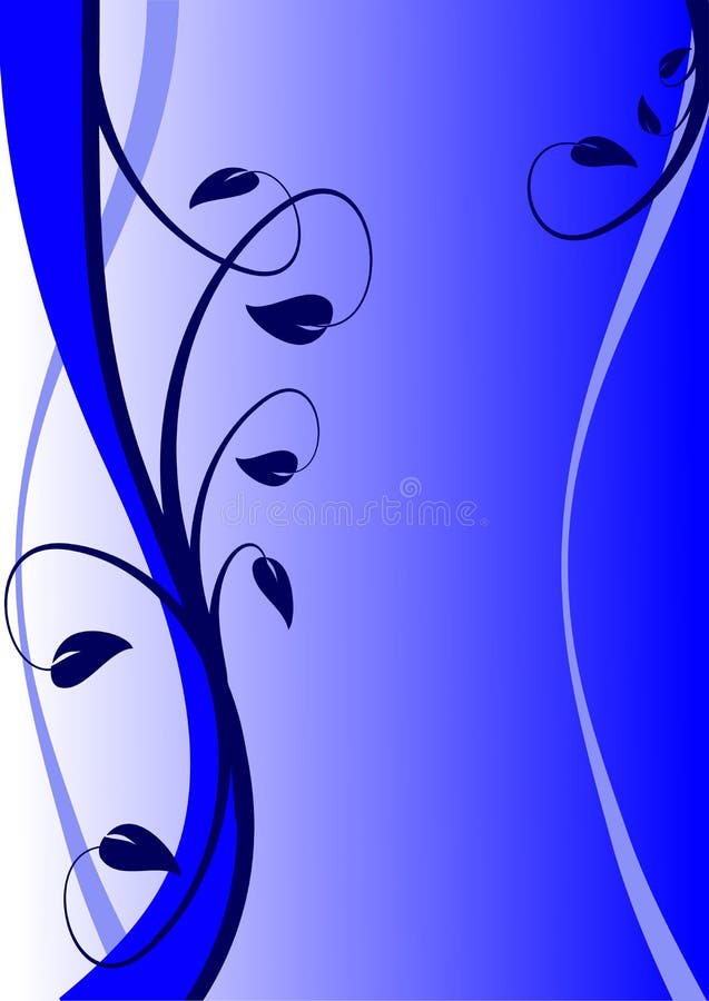 Blauer Blumenhintergrund stock abbildung Blauer Blumenhintergrund stock abbildung