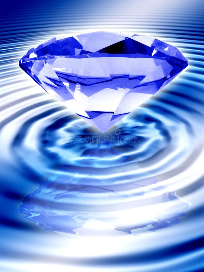 Blauer Diamant Stock Abbildung. Illustration Von Kreise - 13283684