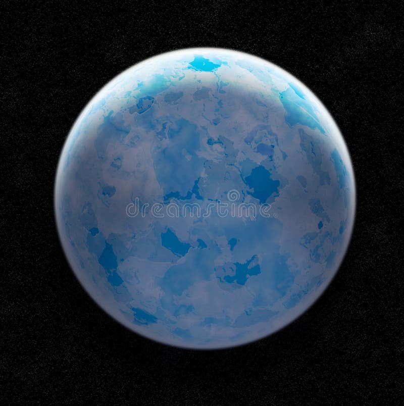 Blauer Eis-Planet vektor abbildung Blauer Eis-Planet vektor abbildung