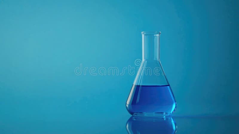 Blauer Flasentisch stockfotos