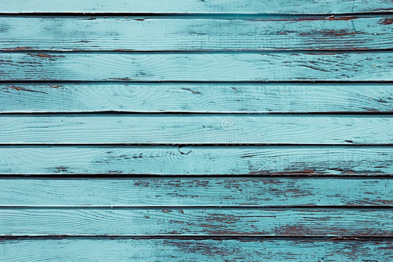 Blauer hölzerner Hintergrund der Weinlese Altes verwittertes aquamarines Brett Beschaffenheit Muster