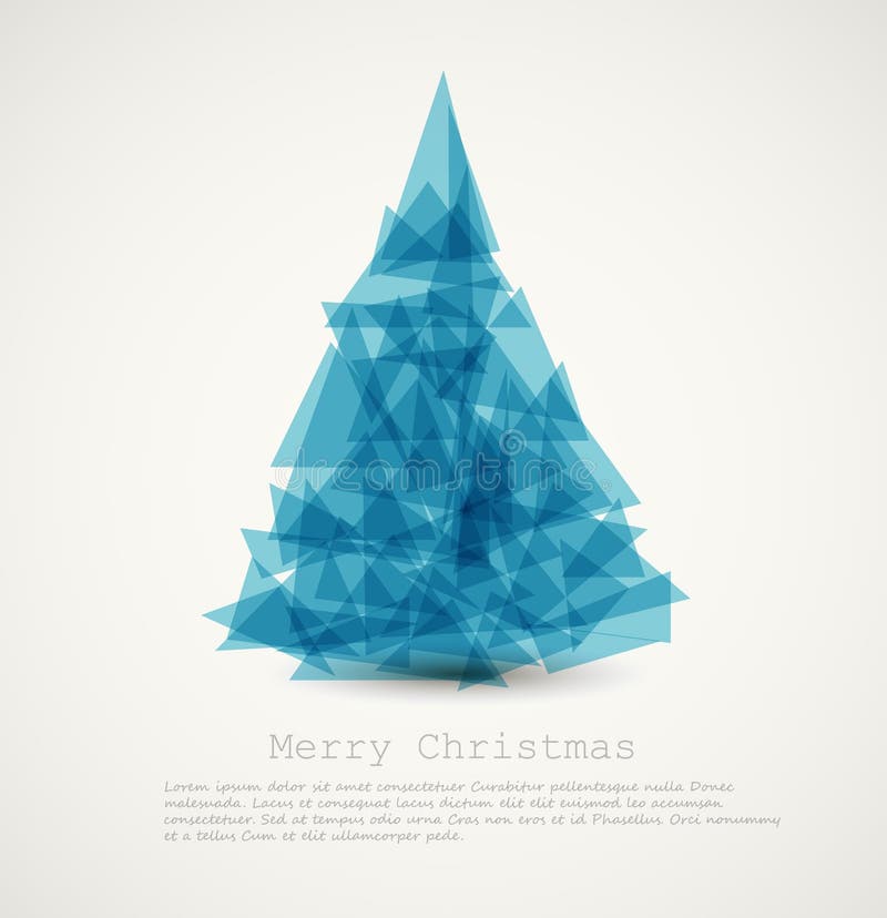 blauer moderner abstrakter Weihnachtsbaum stock abbildung blauer moderner abstrakter Weihnachtsbaum stock abbildung