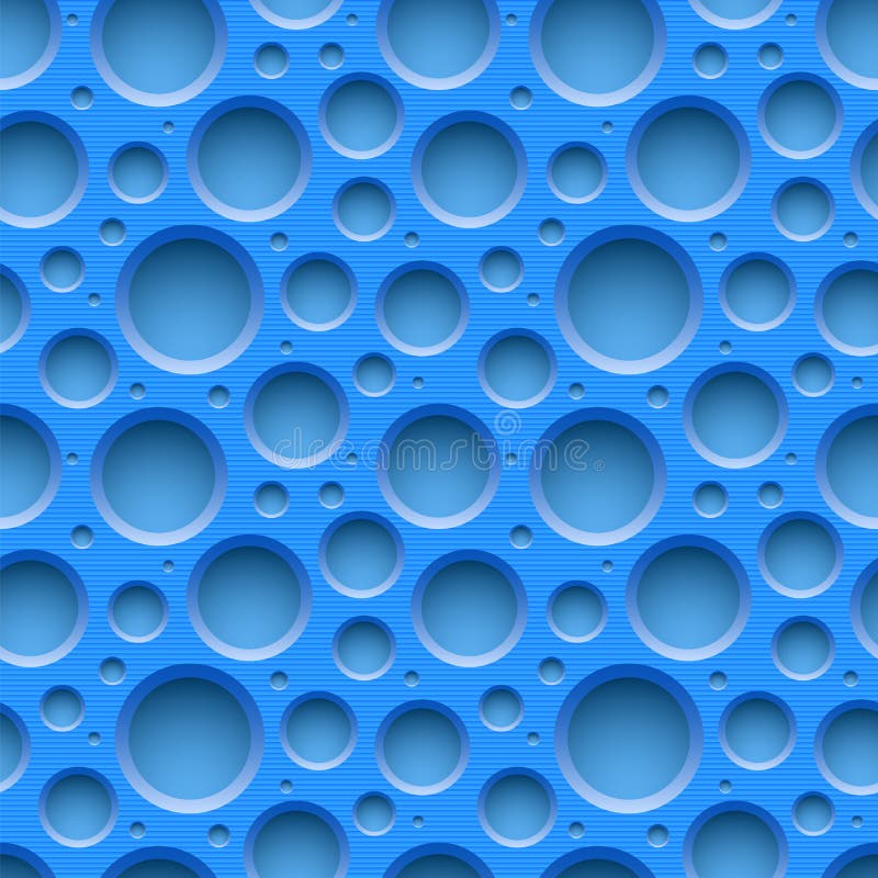 Blauer nahtloser punktierter Plastikhintergrund lizenzfreie abbildung
