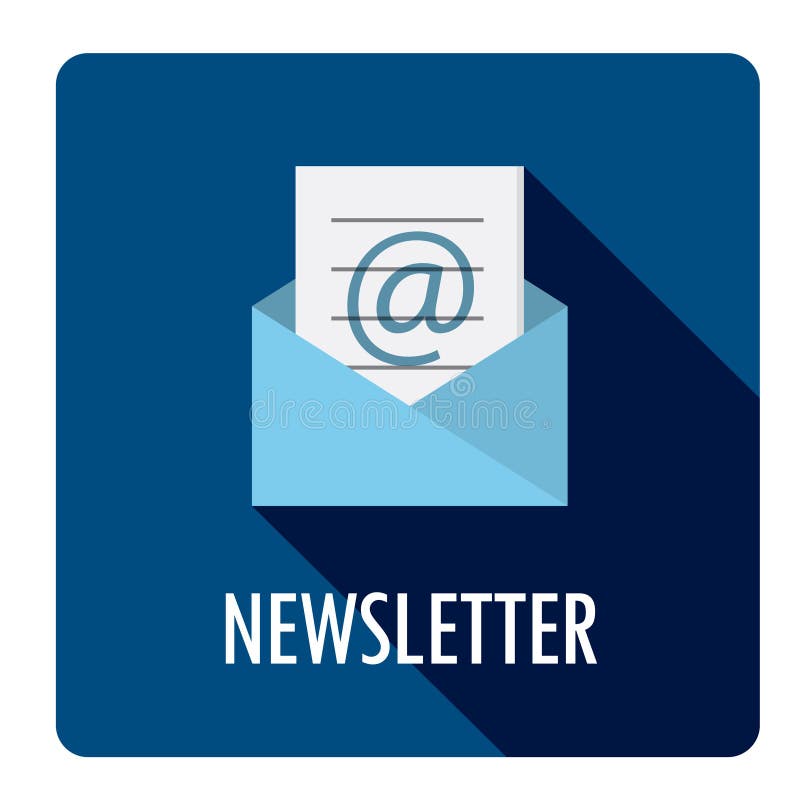 Blauer ` NEWSLETTER ` Netzknopf lizenzfreie abbildung Blauer ` NEWSLETTER ` Netzknopf lizenzfreie abbildung