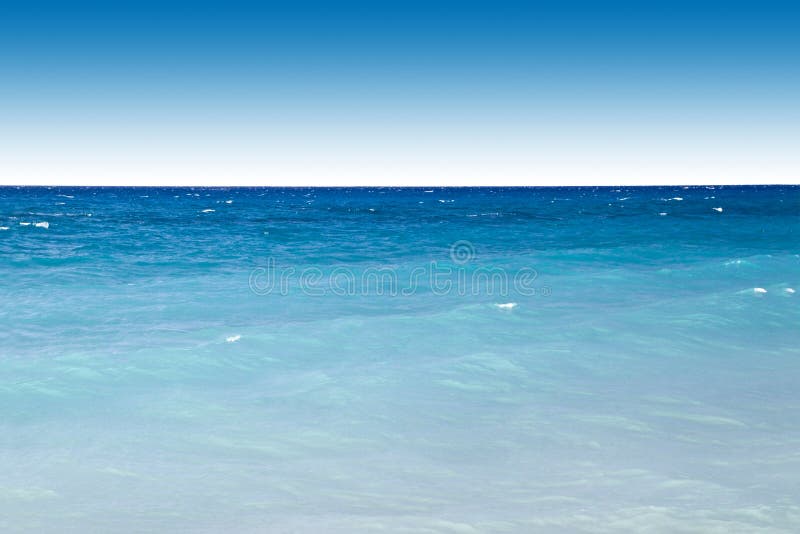 Blauer Ozean und Himmel lizenzfreies stockbild Blauer Ozean und Himmel lizenzfreies stockbild