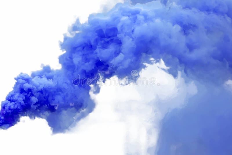 Blauer Rauch lizenzfreies stockfoto