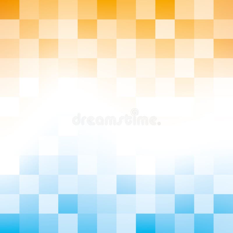 Blauer und orange abstrakter Hintergrund vektor abbildung