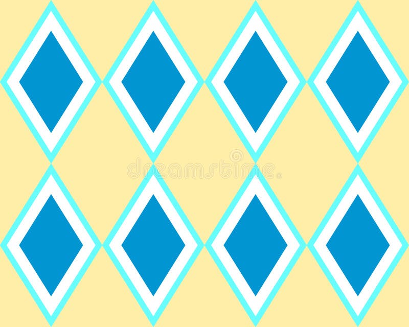 Blaues gelbes Quadrat deckt nahtloses Harlekinmuster mit Ziegeln stock abbildung Blaues gelbes Quadrat deckt nahtloses Harlekinmuster mit Ziegeln stock abbildung