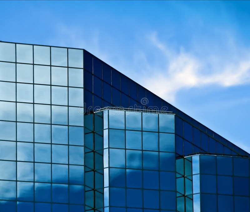 Blaues Glasgebäude lizenzfreies stockfoto Blaues Glasgebäude lizenzfreies stockfoto