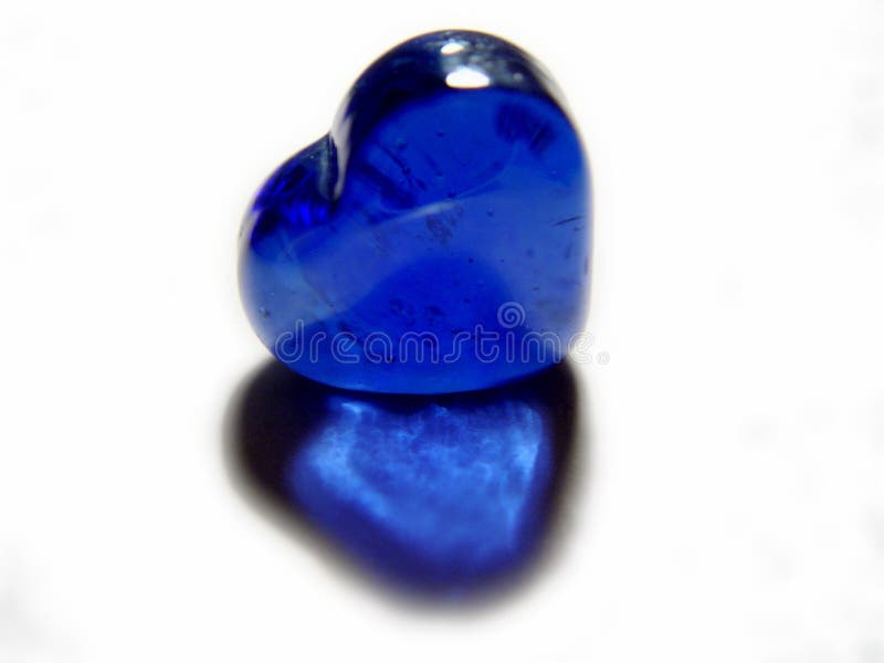 Blaues Glasinneres stockbild